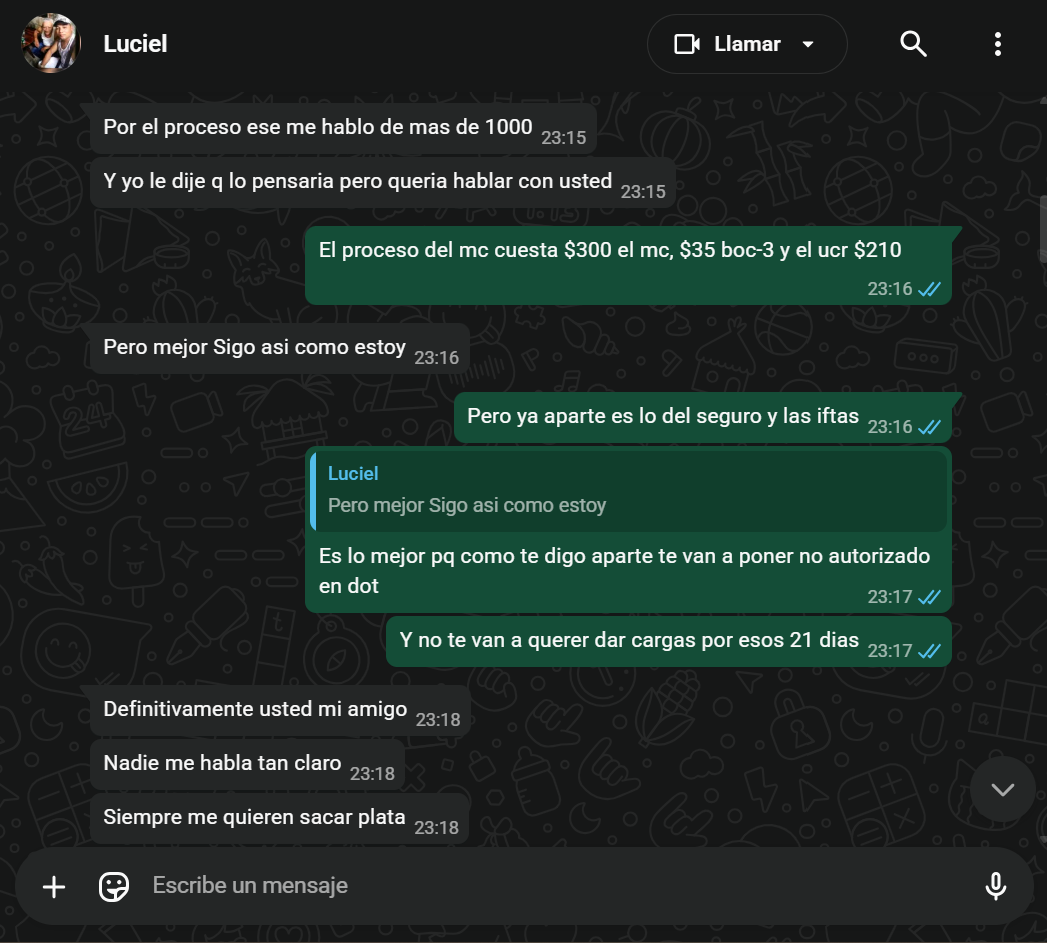 Testimonio Luciel